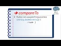 compareToIgnoreCase method in string class in java HINDI