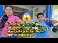 Dona Lidia y su familia se sorprendieron muchisimo al ver esta gran bendicion que les mandaron