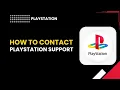 How to contact PlayStation support