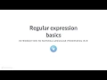R Tutorial Regular expression basics