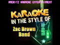 Keep Me in Mind (In the Style of Zac Brown Band) (Karaoke Version)
