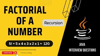 Java Program to Find the Factorial of the Number using Recursion