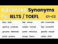 Advanced Synonyms for IELTS TOEFL C1 C2 Vocabulary with Meanings Examples