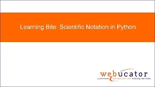 Scientific Notation in Python