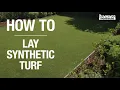How To Lay Synthetic Turf - Bunnings Warehouse