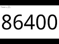 86400 Second Countdown Timer