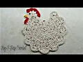 Easy Crochet a Chicken Potholder Decor Only Bag o day Crochet Tutorial