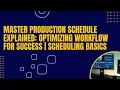 Master Production Schedule Explained Optimizing Workflow for Success Scheduling Basics