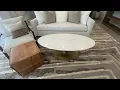 lot 76 Crate Barrel Nero Marble Coffee Table
