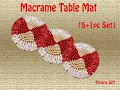 Macrame Table For Round Tablecloth Macrame Table Mat