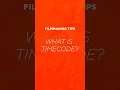 Filmmaking tips What is timecode - sync
