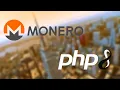 Use monero with php and curl