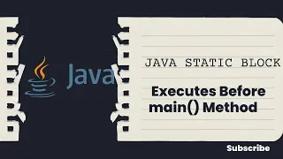 Java Static Block Explained Executes Before main Method