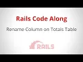 Rename Column on Totals Table