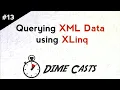 Querying XML Data using XLinq