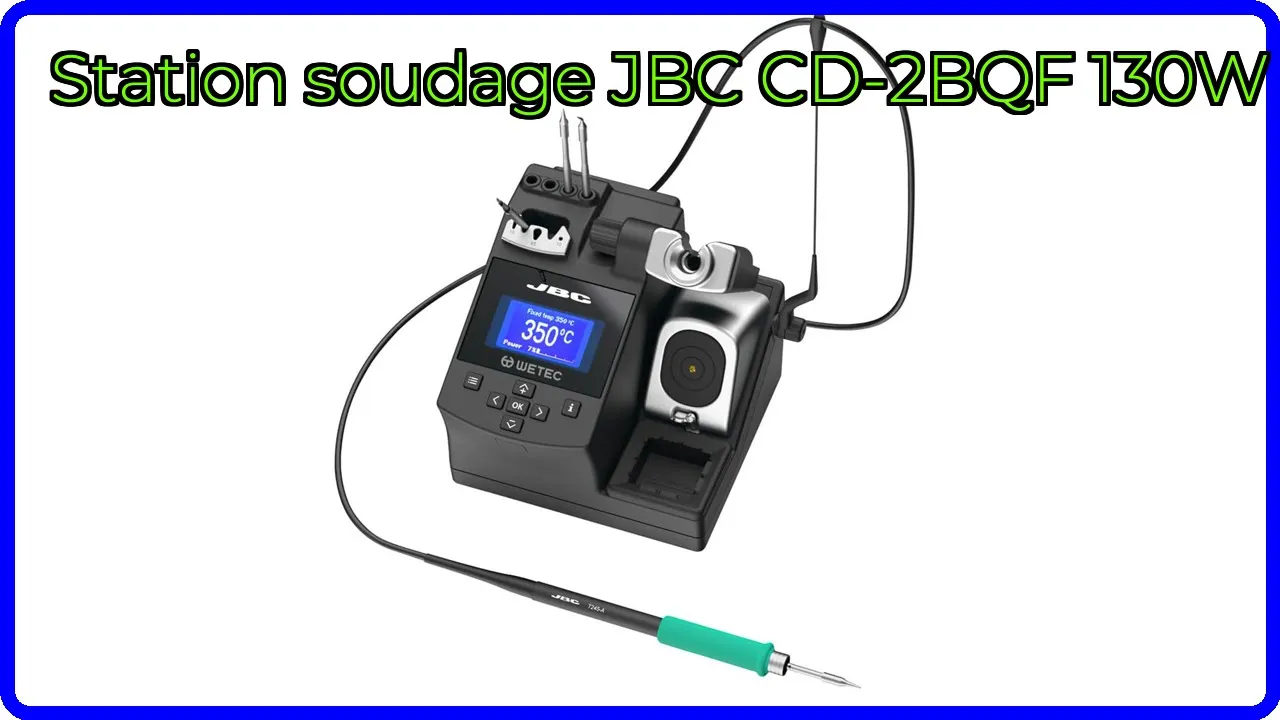 AVIS (2026): Station soudage JBC CD-2BQF 130W. DÉTAILS ESSENTIELS