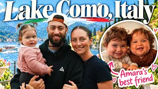 We Took Baby Amara to Lake Como Italy + Seeing her Best Friend!!!