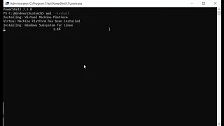 How to install Windows Subsystem for Linux with Powershell