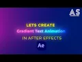 Gradient Color Text Animation in After Effects