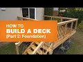 How to Build Deck Foundation How to Build a Deck Part