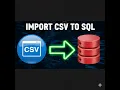 How to Import CSV file in Microsoft SQL Server Table