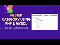 Download Lagu Nested Category in PHP | Category Subcategory using PHP \u0026 MYSQL | Create Dynamic Tree view Using PHP