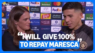 Enzo Fernández LOVES playing under Maresca 🤩 | full post-match interview | UEFA Champions League 🎙️