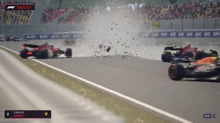 THE BIGGEST CRASH IN F1 MANAGER 23