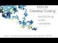 Intro to Creative Coding in p5 js JavaScript - Positioning Color Variables