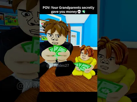 When grandparents secretly gave you money💸 #roblox #shorts #robloxanimation #usa