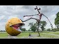 Pacman vs Siren Head In Real Life | Scary Compilation | #Pacman #SirenHead #spiderman