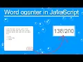 how to make letter counter javascript input event javascript count letter javascript projects