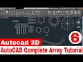 Autodesk Autocad tutorial How to use Array command in autocad Array command in autocad tutorial