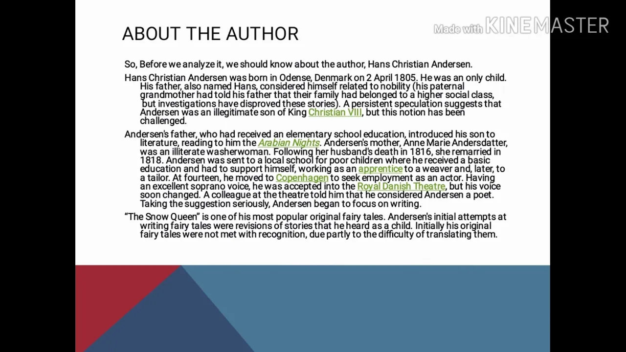 Cognitive Stylistics Analysis "The Snow Queen"