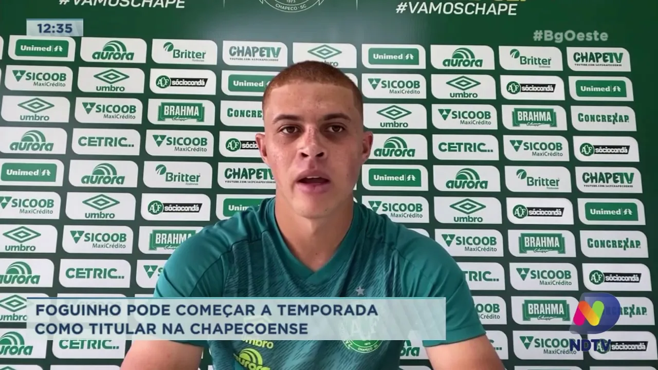 Esporte: Foguinho pode começar a temporada como titular na Chapecoense