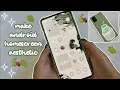 how to make your phone aesthetic pastel green theme