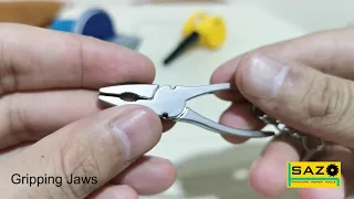 Mini Portable Wire Stripper Pliers Crimping Tool Keychain Ring Nipper