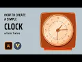 Adobe Illustrator Tutorial - Create A Clock Flat Design with Grain Texture
