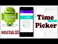 TimePicker Android Studio Tutorial 2020 Time Show in Android Studio Project Bangla