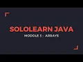 Java Modole 3 Arrays SoloLearn