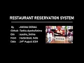 CS50 SQL final project Restaurant Reservation System