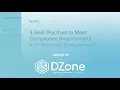 4 Best Practices to Meet Compliance Requirements in Kubernetes Environments DZone com Webinar