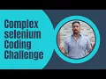 Complex Selenium UI Coding Challenge Test Automation Challenge