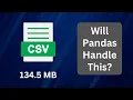 Python Pandas Large CSV with Row Classification