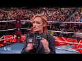 Becky Lynch Calling Out Nia Jax For Being Too Damm Fat - WWE Monday Night Raw