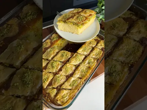 The Best Basbousa Baklava Dessert Recipe! #basboussa #baklava #cake