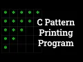 C Pattern Printing Program Inverted Right-Angle Triangle