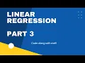 Linear Regression Gradient Descent Part 3 Code Along