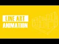 line art Animation In After effects no plugins