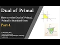 Dual Part 1 How to write Dual of a Primal